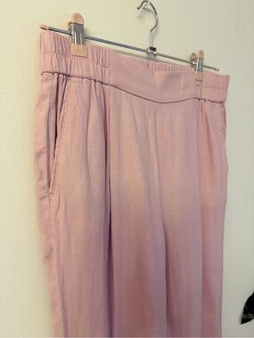 Sisley Pale Pink Elastic Waist Trousers
